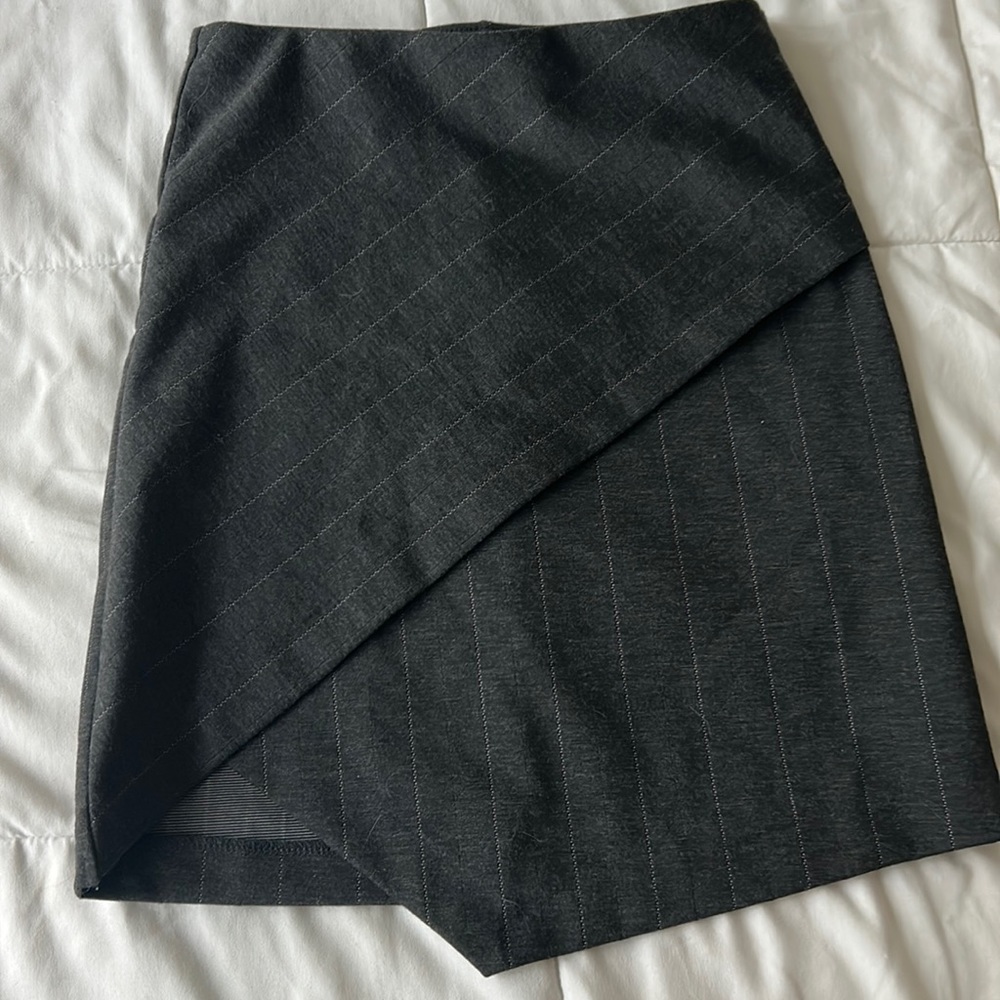 Business casual slate grey skirt